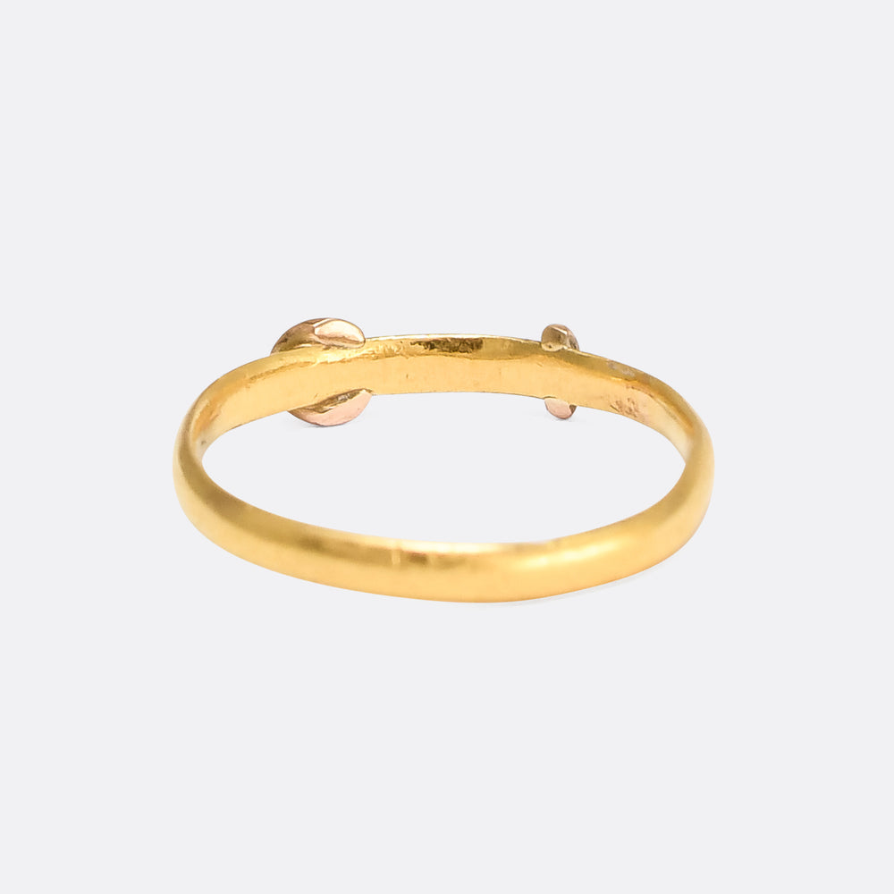 Early Victorian 22k Gold Buckle Ring