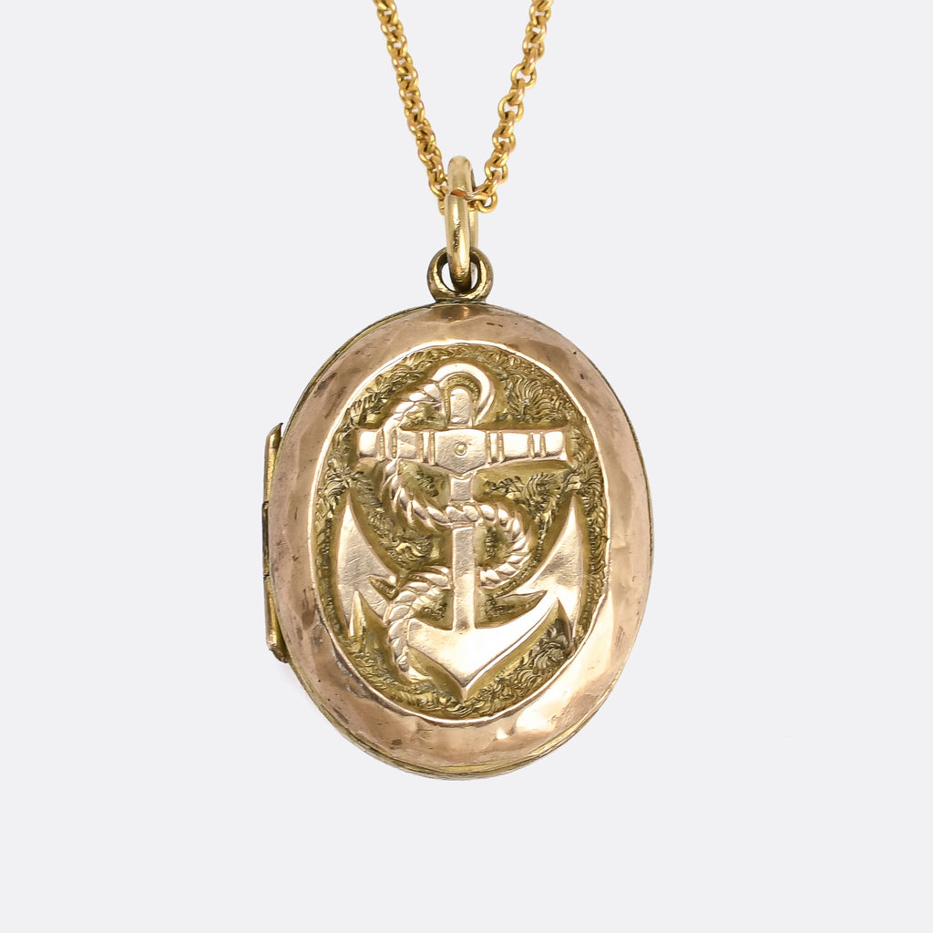 Edwardian Anchor Locket – Butter Lane Antiques