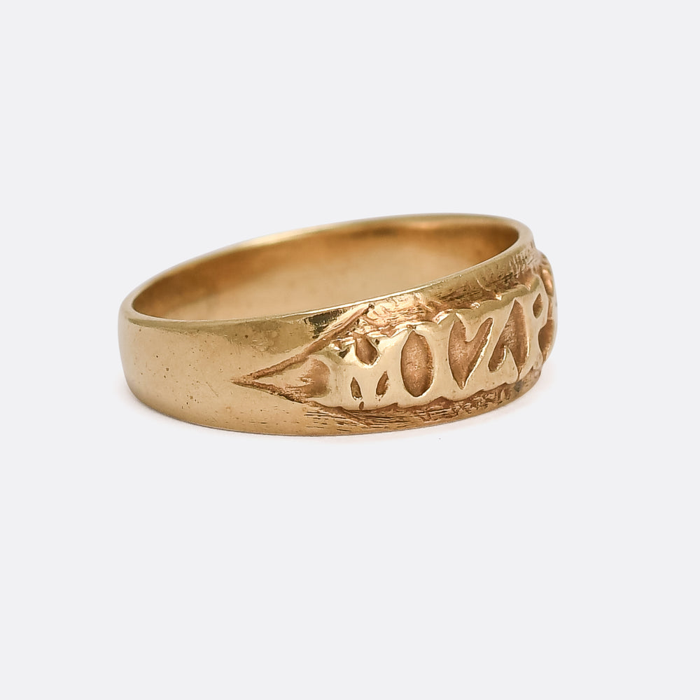 Edwardian Gold MIZPAH Ring
