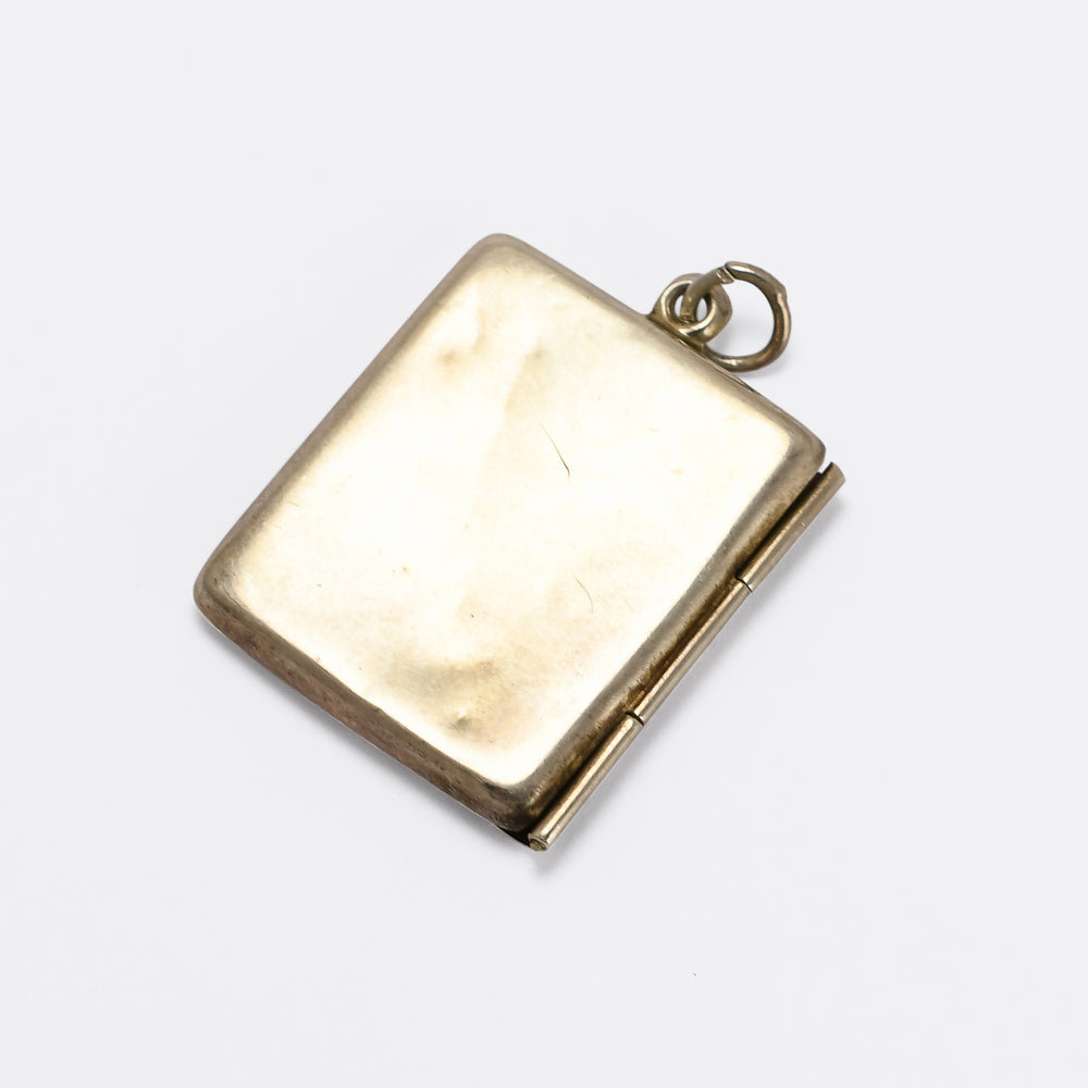 Edwardian Sterling Silver Envelope Pendant
