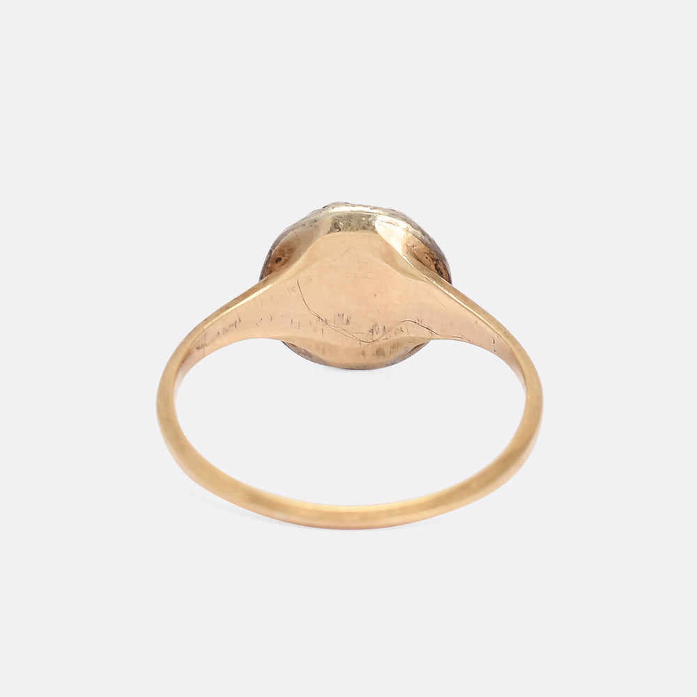 Georgian 0.74ct Old Cut Diamond Round Cluster Ring