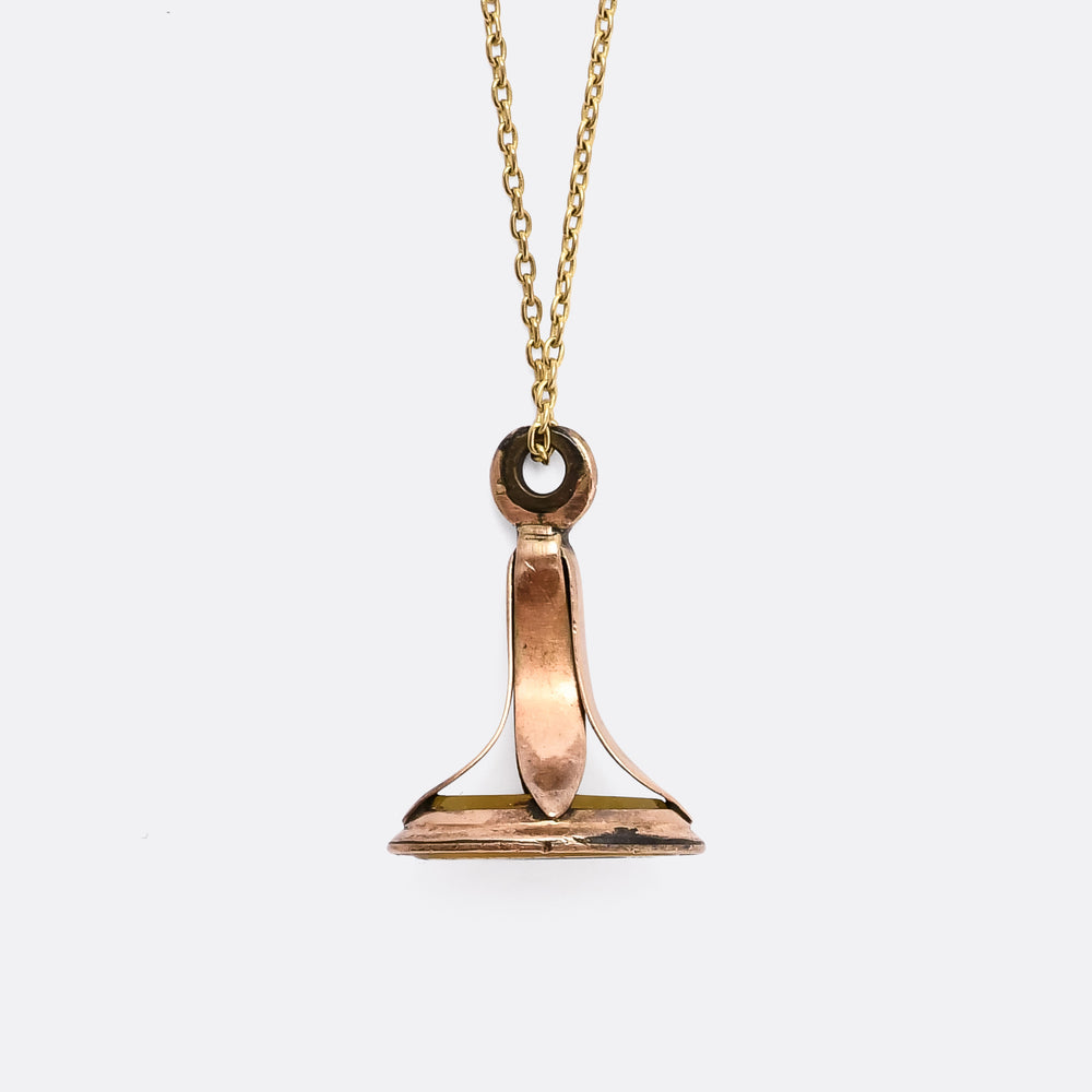 Georgian Entre Nous Letter Seal Fob Pendant