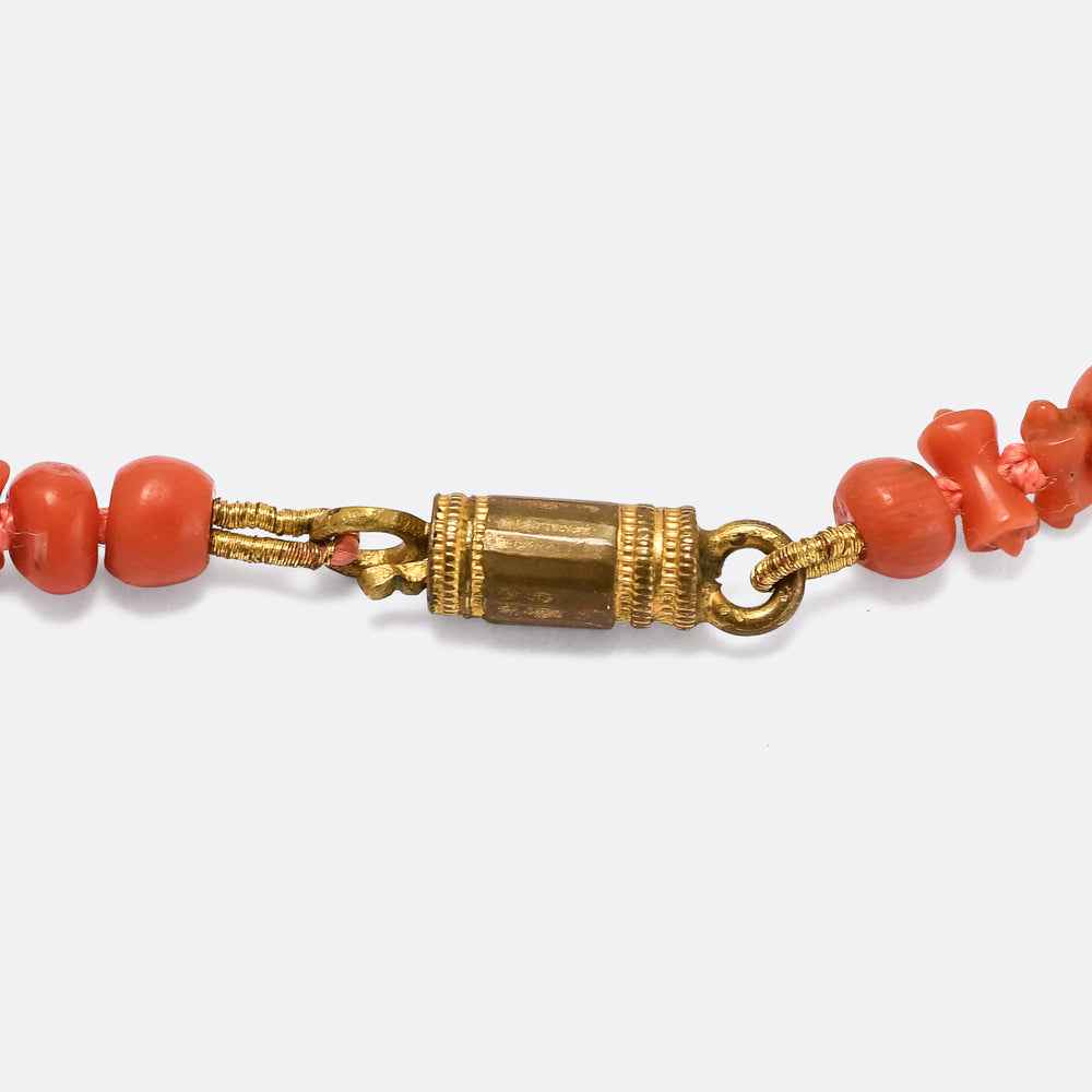 Georgian Grand Tour Coral Necklace