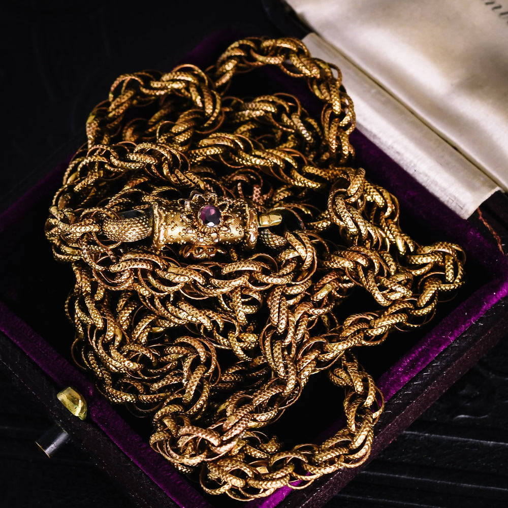 Georgian Regency Pinchbeck Guard Chain