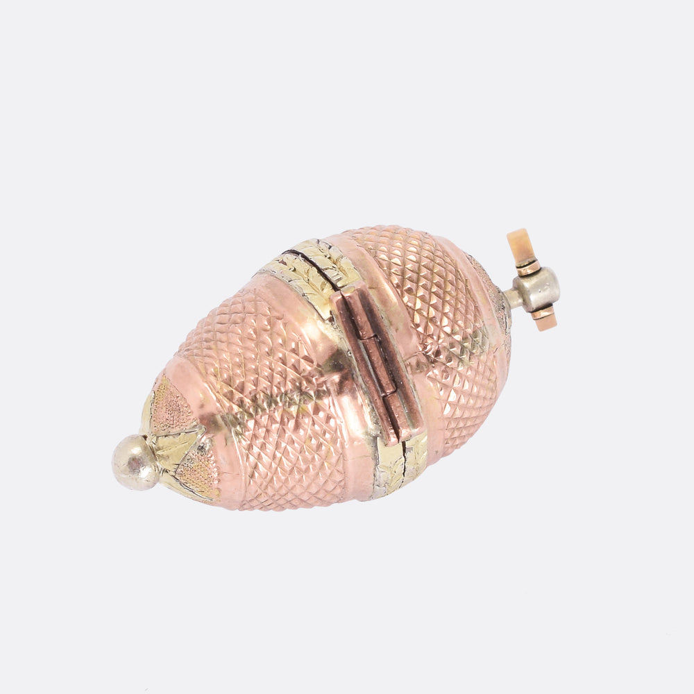 Georgian Two-Tone Gold Egg Locket