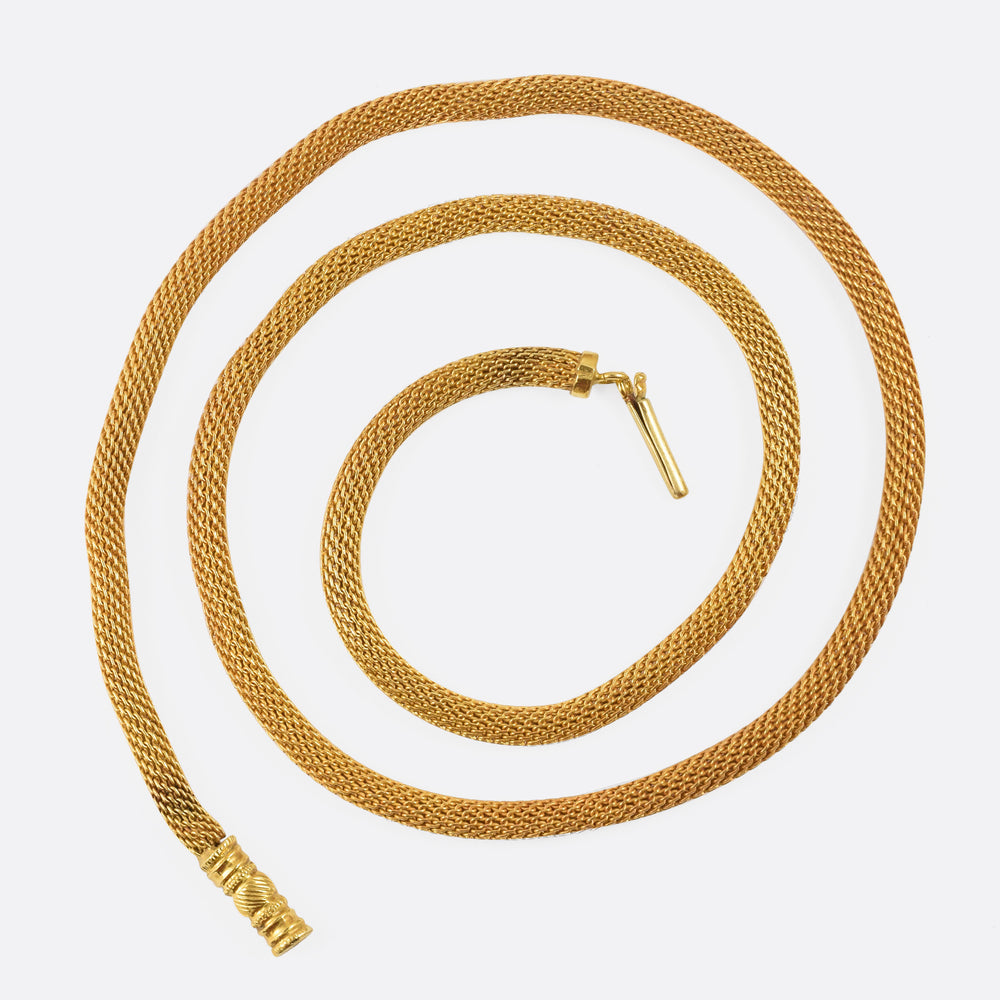Georgian 18ct Gold Snake-Link Chain