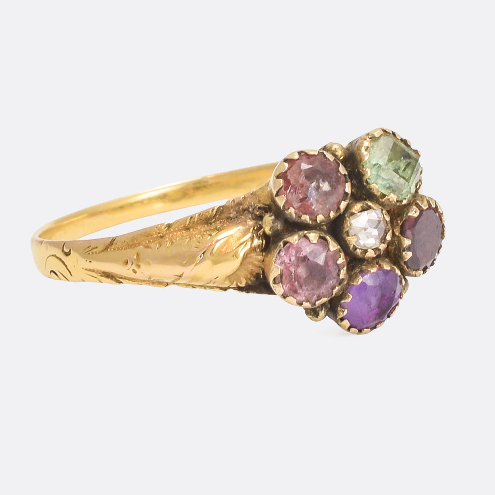 Georgian Acrostic REGARD Ring