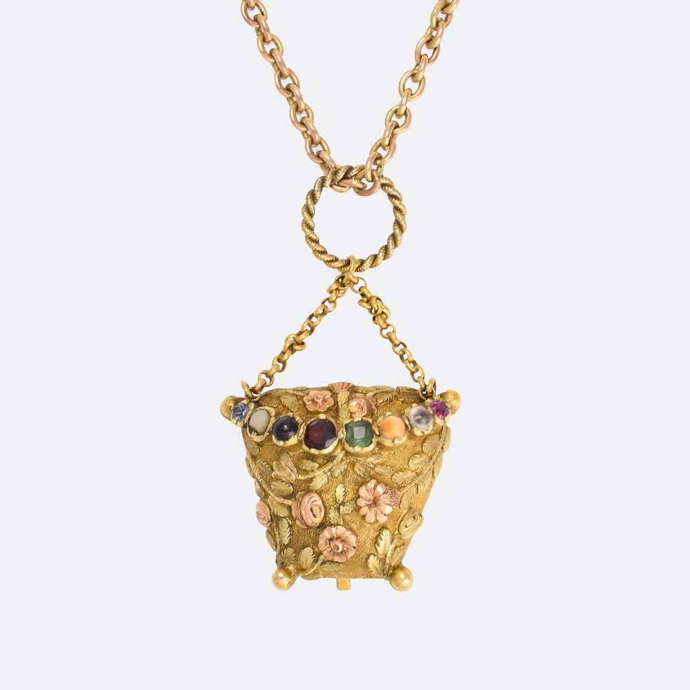 Georgian Acrostic SOUVENIR Purse Locket