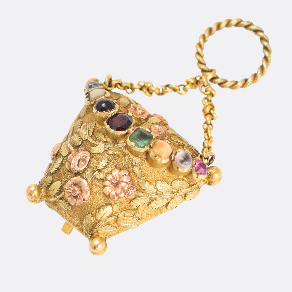 Georgian Acrostic SOUVENIR Purse Locket