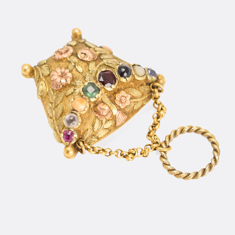 Georgian Acrostic SOUVENIR Purse Locket
