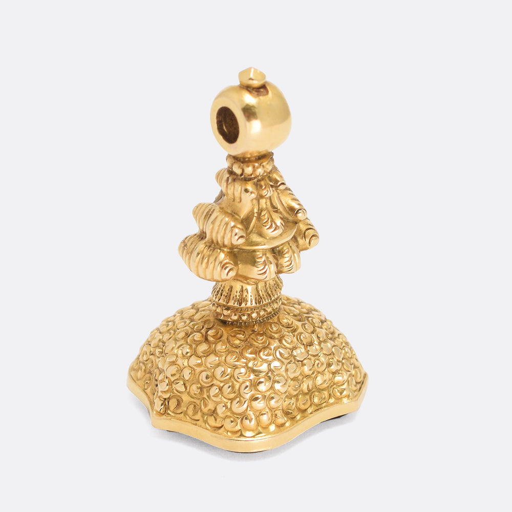 Georgian Intaglio Seal Fob La Fortune Passe Partout