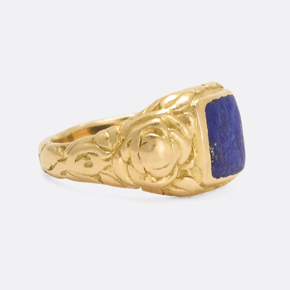 Georgian Lapis Lazuli Signet Ring