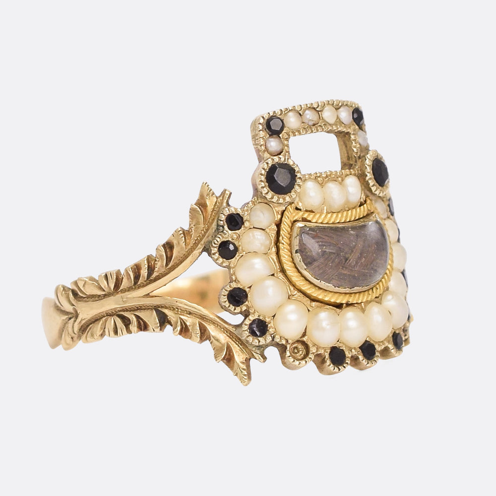 Georgian Padlock Mourning Ring