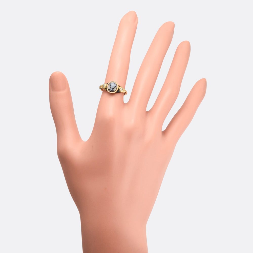 Georgian Urn Cameo Mourning Ring