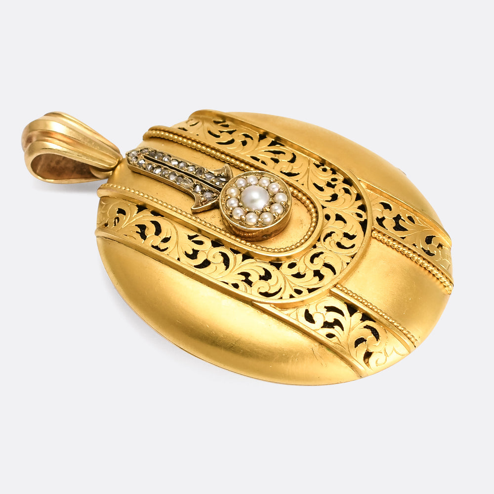 High Victorian Pearl & Diamond 