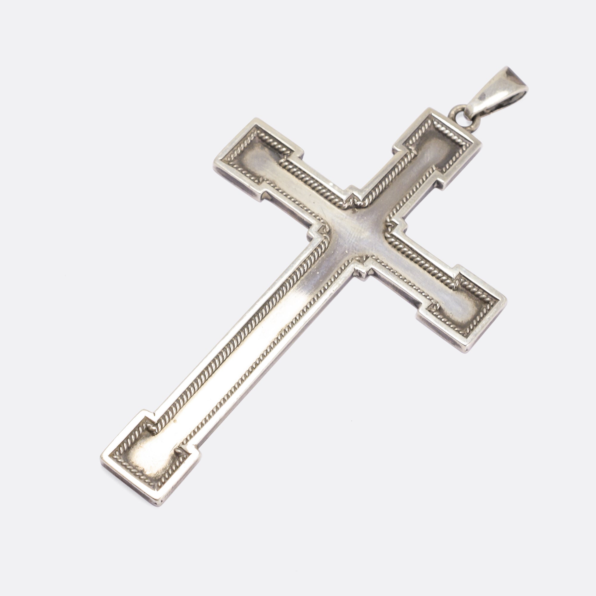 Old fashioned cheap silver cross