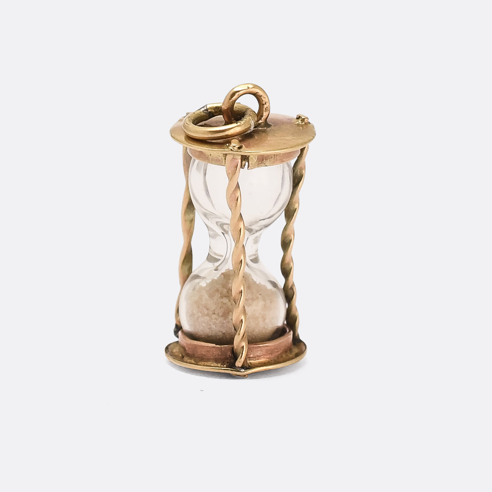 Late Victorian Hourglass Charm Pendant