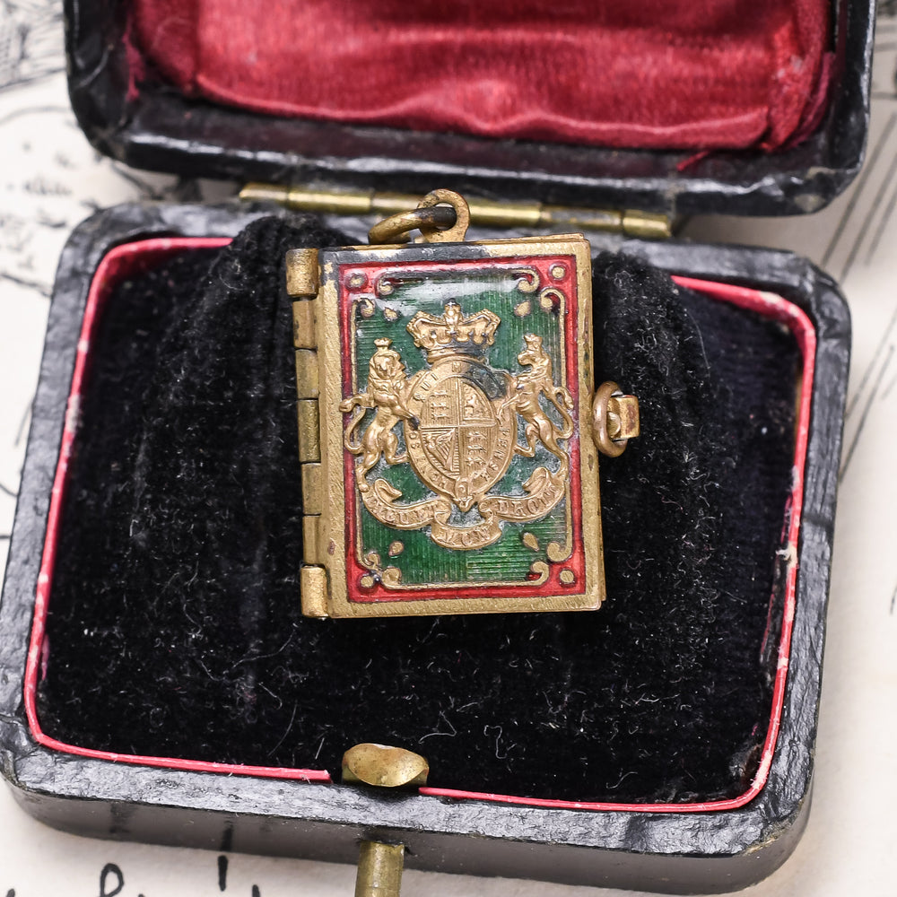 Edwardian King Edward VII Coronation Photobook Charm