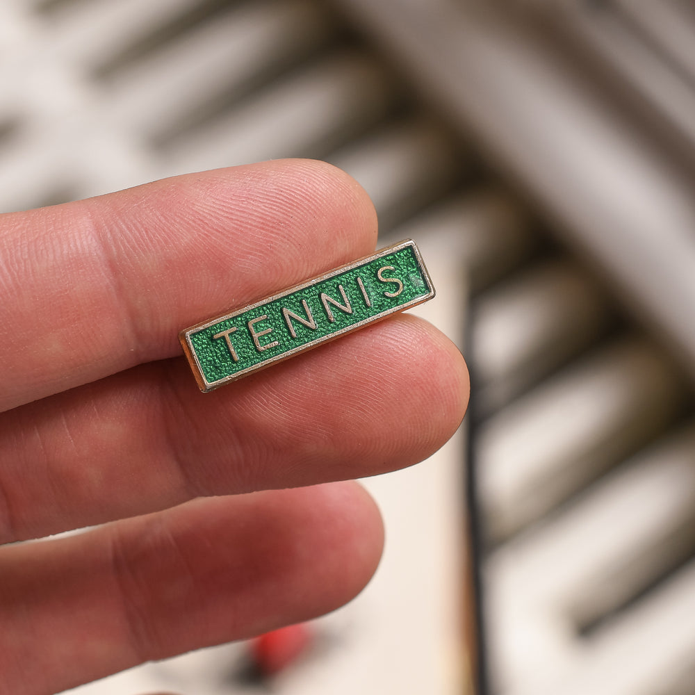 Vintage 1960s School TENNIS Badge