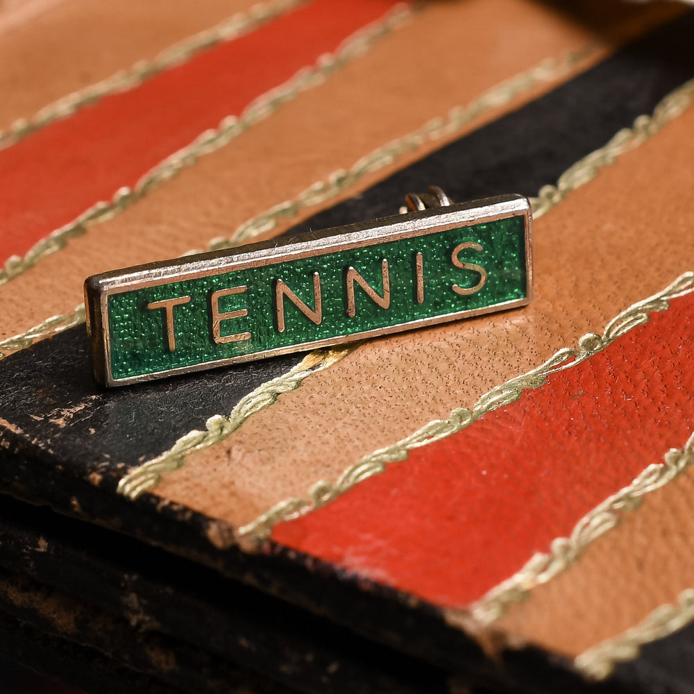 Vintage 1960s School TENNIS Badge