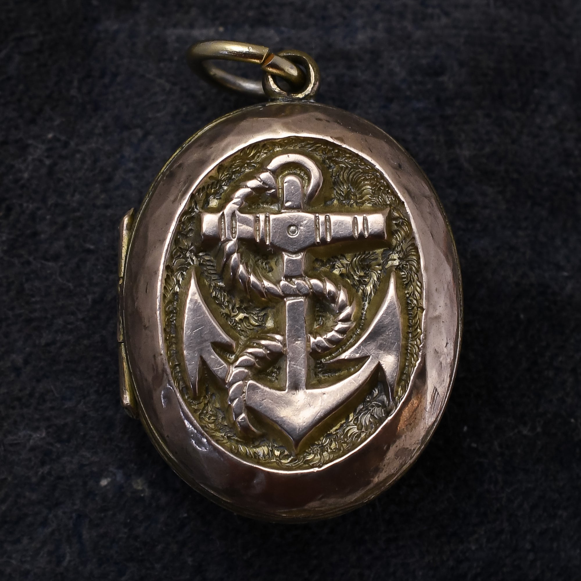 Edwardian Anchor Locket Butter Lane Antiques