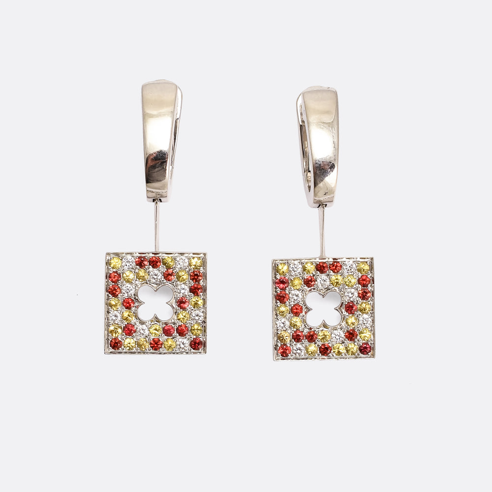 Mauboussin Tri-Colour Gemstone Earrings