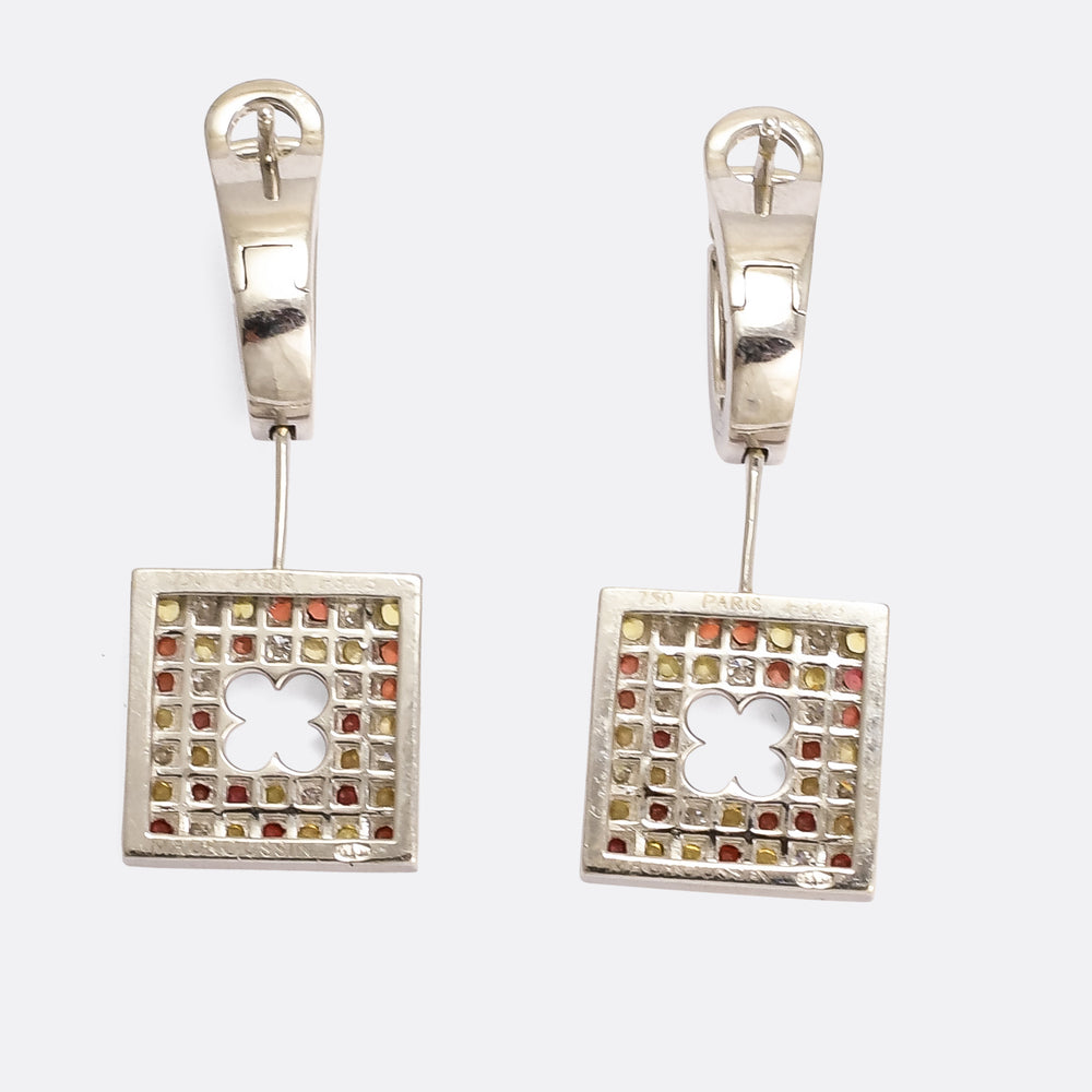 Mauboussin Tri-Colour Gemstone Earrings