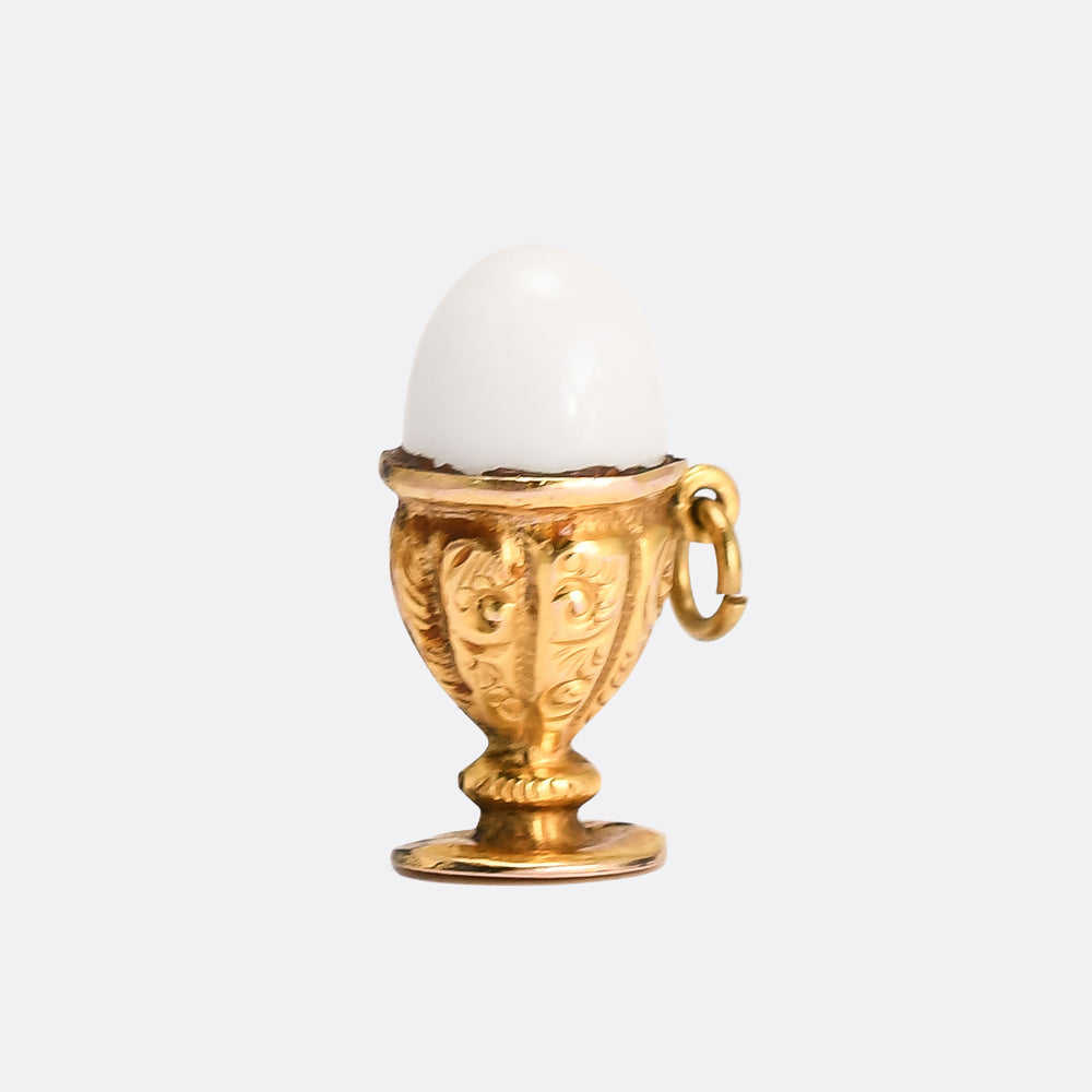 Mid-Victorian Gold Egg Cup Charm