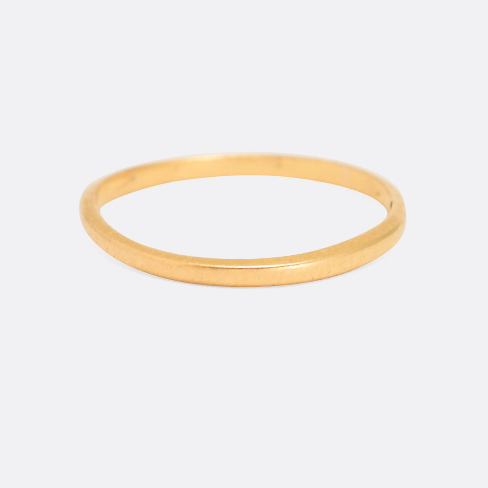 Mid-Victorian 22k Gold Wedding Band