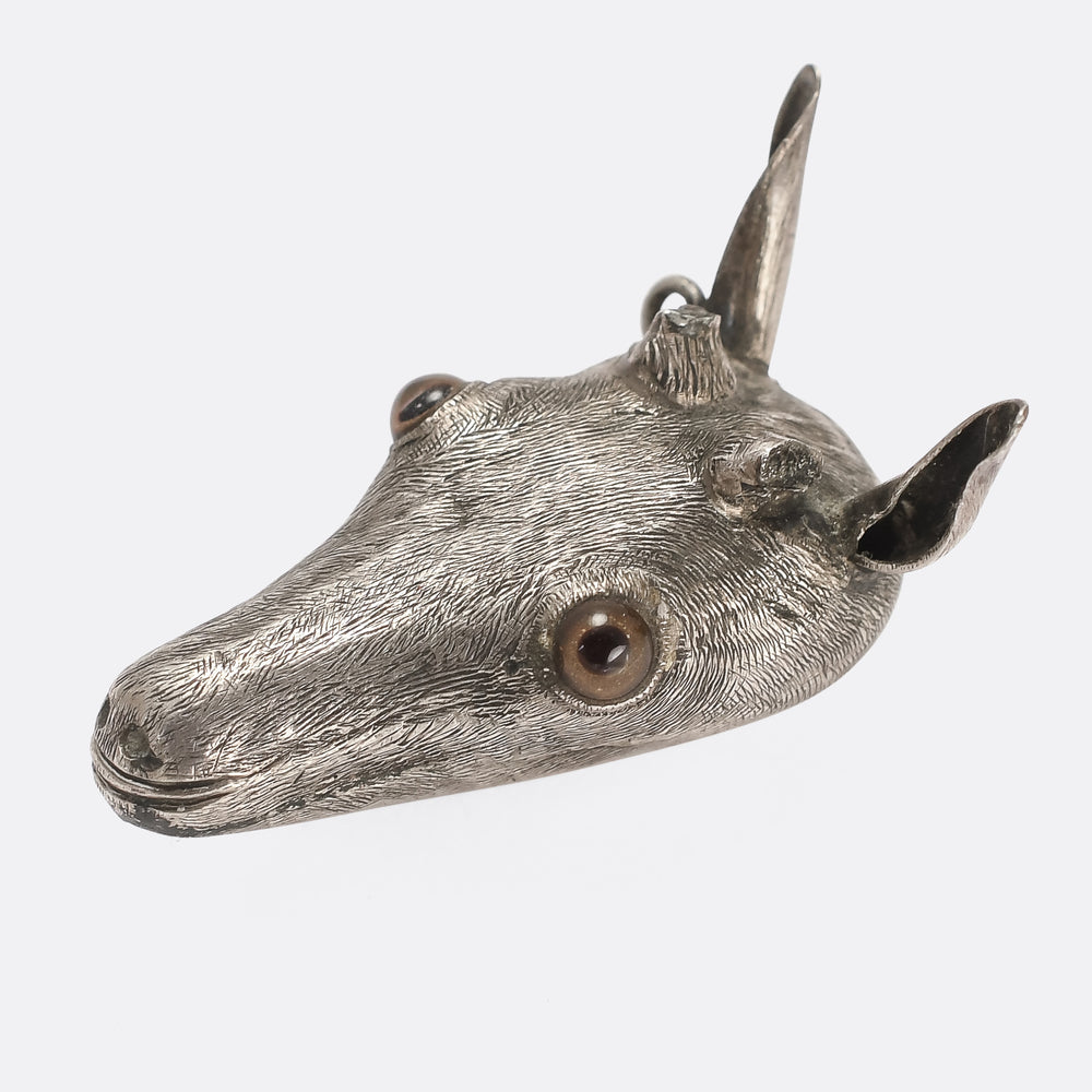 Mid Victorian Deer Head Pendant