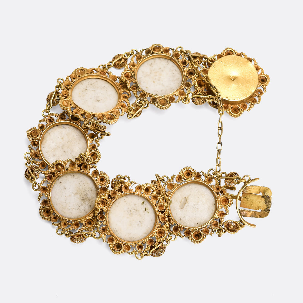 Regency Period Enamel Portrait Bracelet