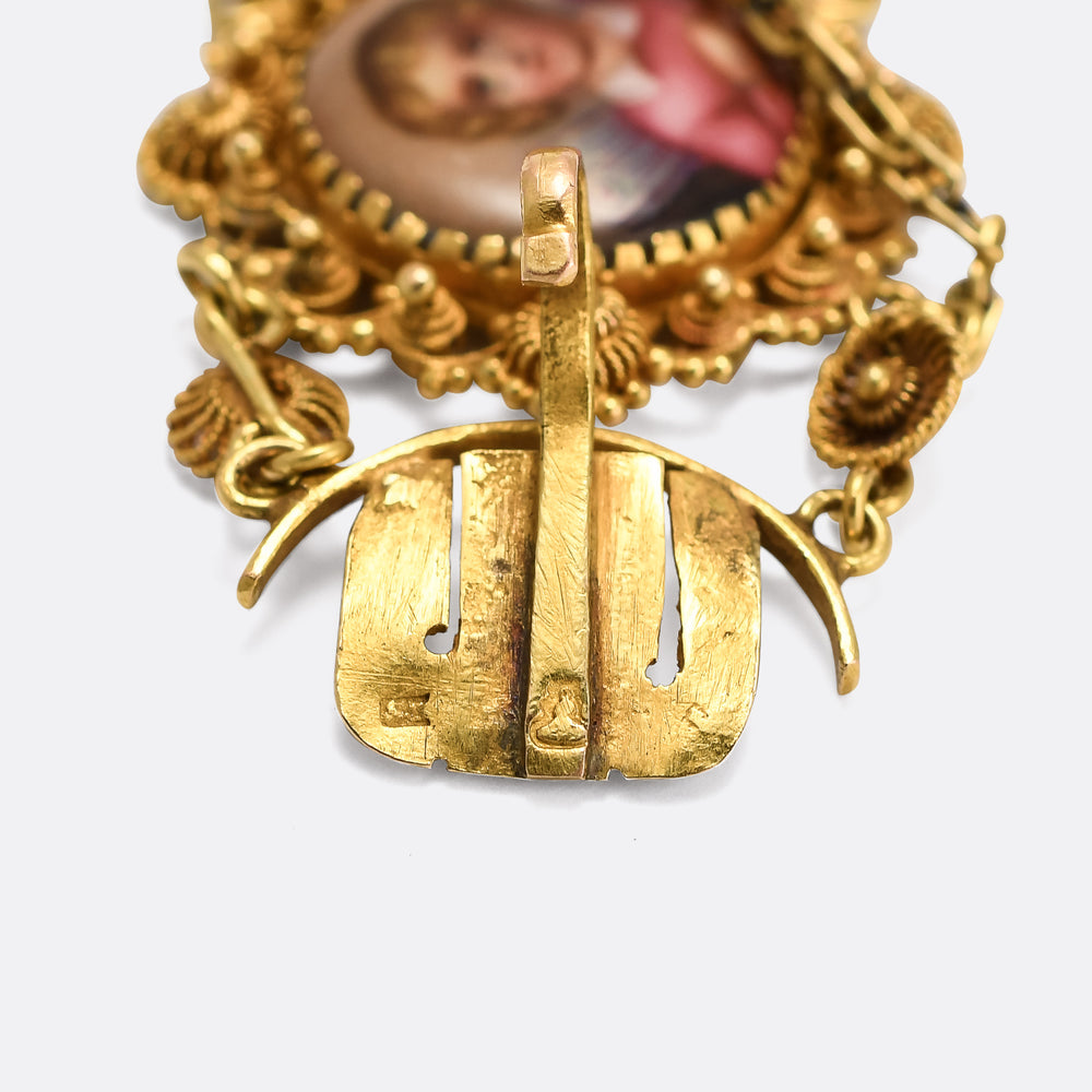 Regency Period Enamel Portrait Bracelet