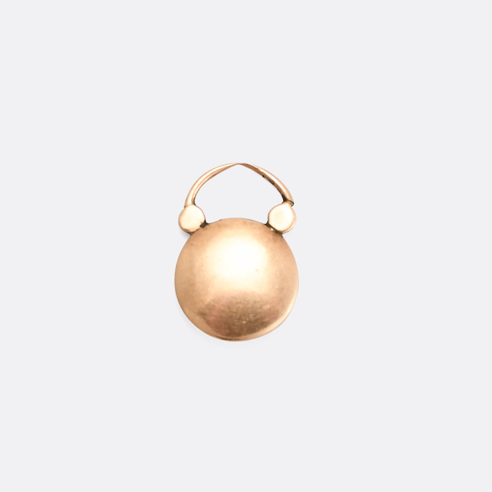 Tiny Georgian Pearl Heart Padlock Locket