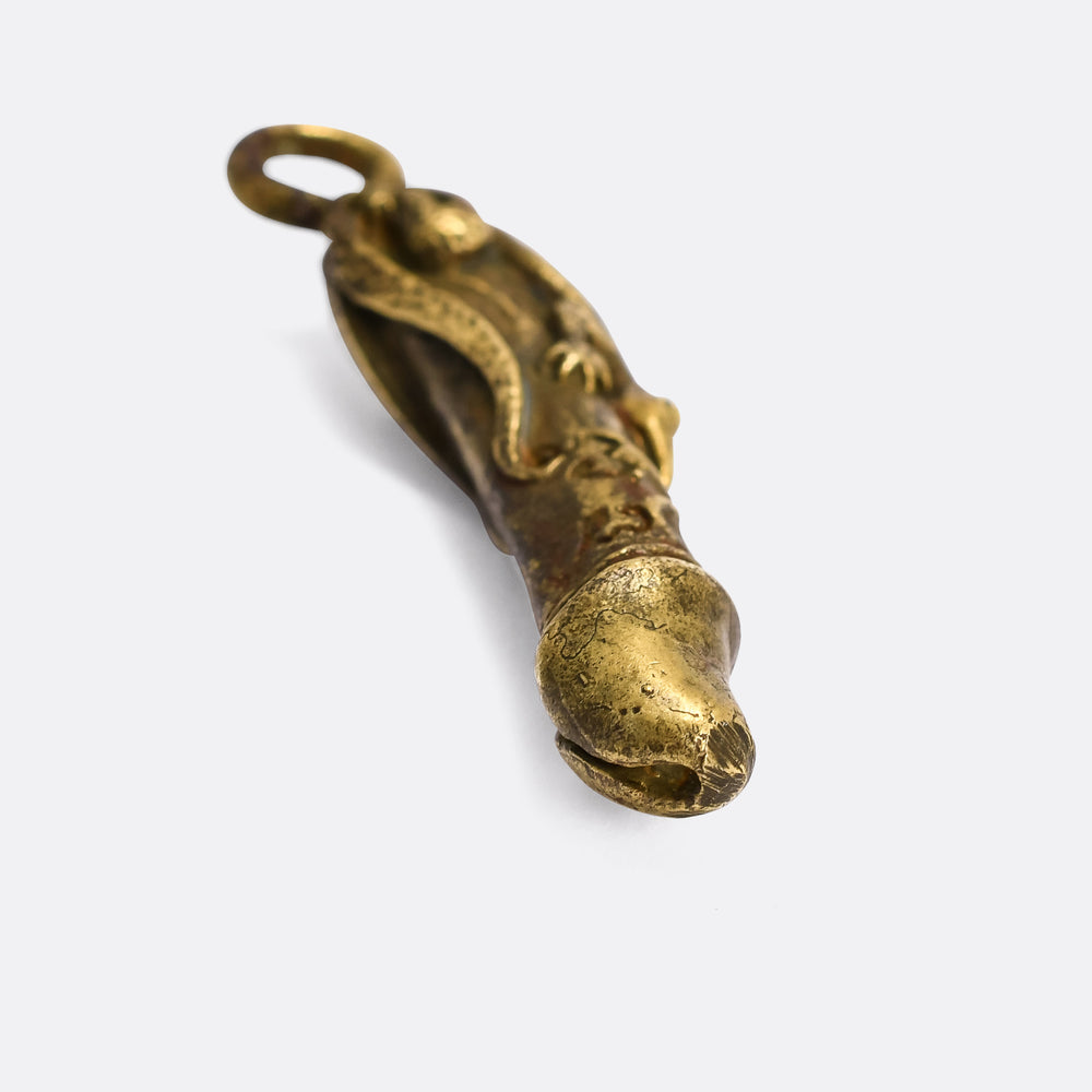 Victorian Bronze Phallus Fertility Amulet
