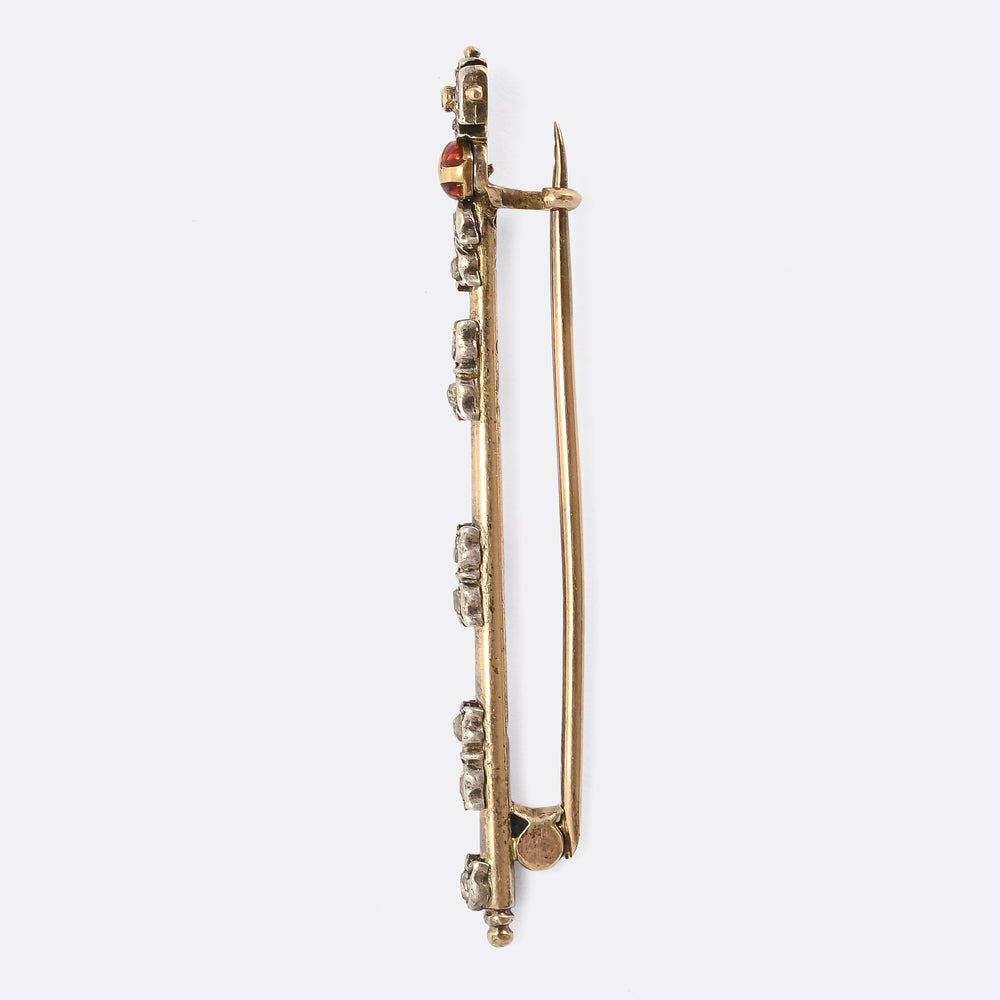 Victorian Crown Jewels Sovereign’s Sceptre” Brooch