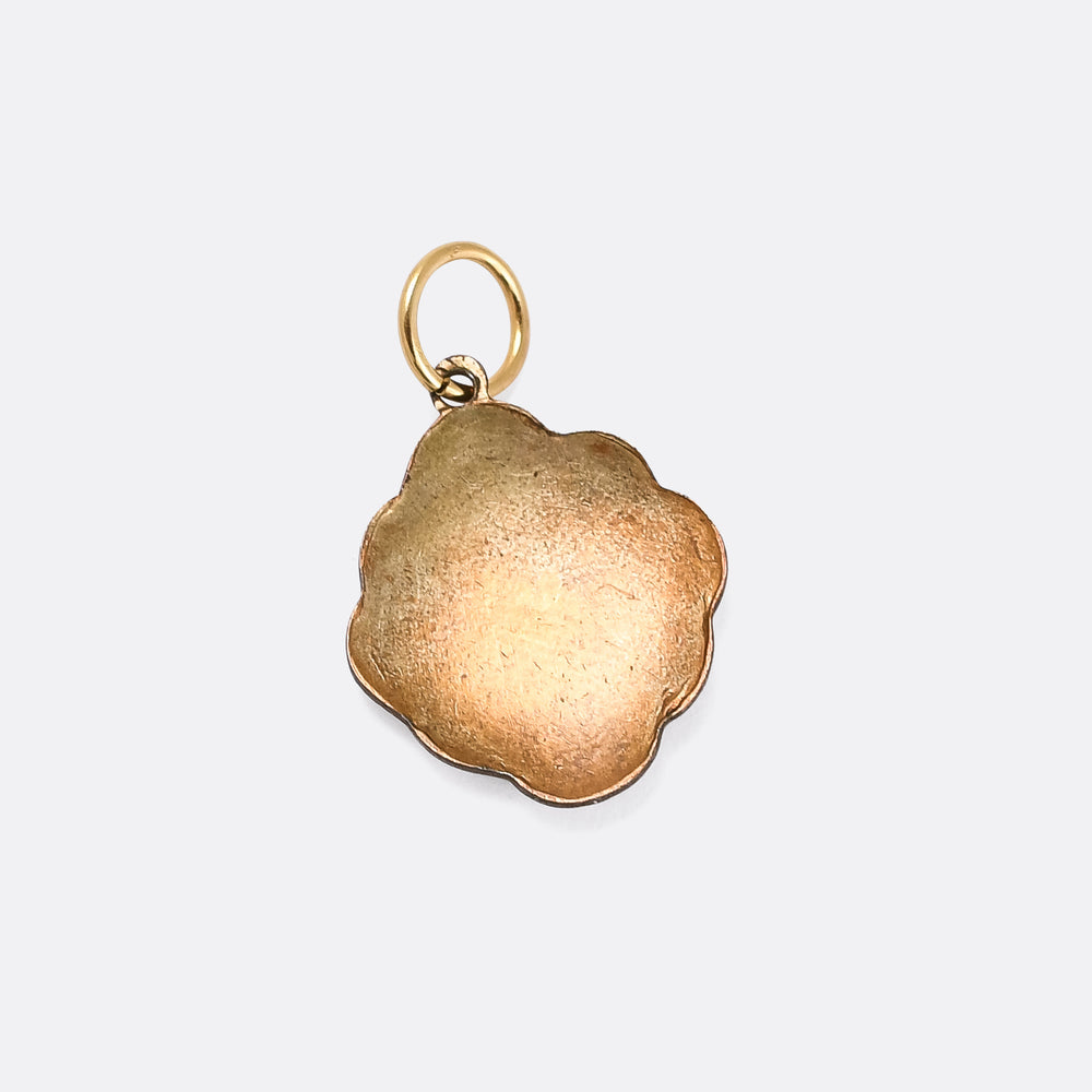 Victorian Enamel Fly Agaric Toadstool Charm