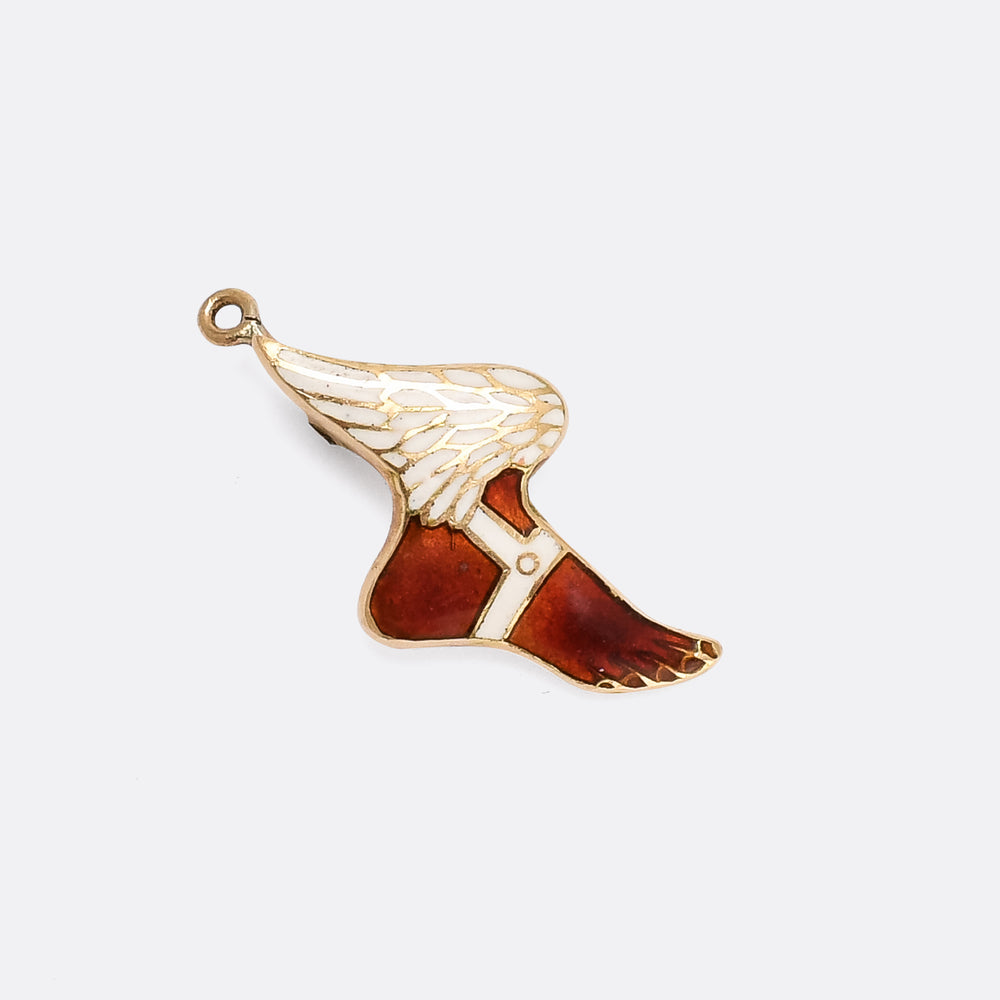 Victorian Enamel Sandal of Hermes Charm