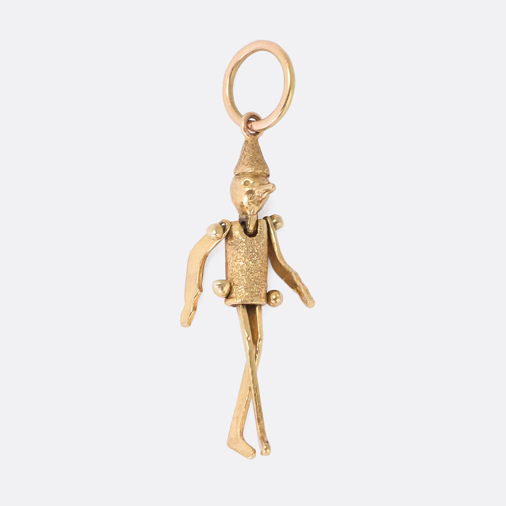 Victorian Gold Pinocchio Charm