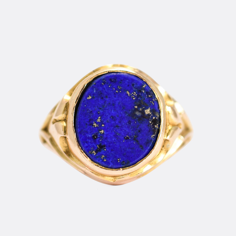 Victorian Lapis Lazuli Signet Ring