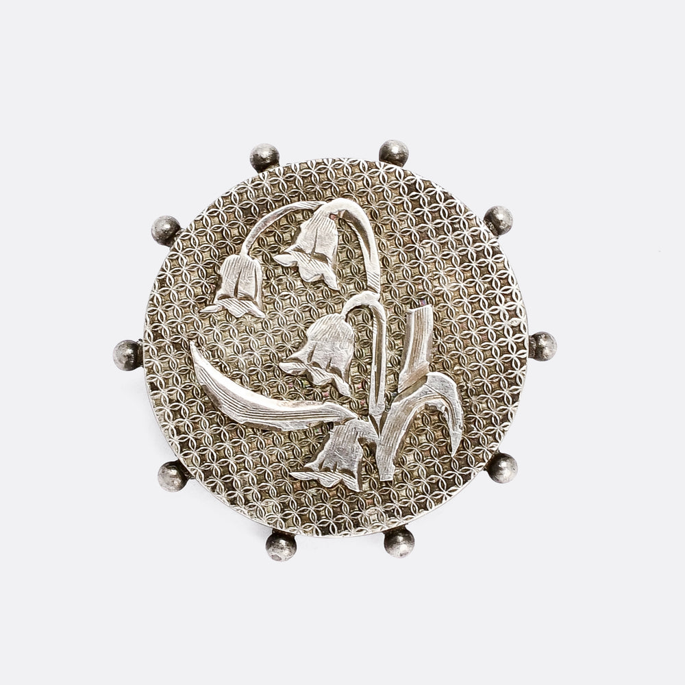 Victorian Lily of the Valley Brooch