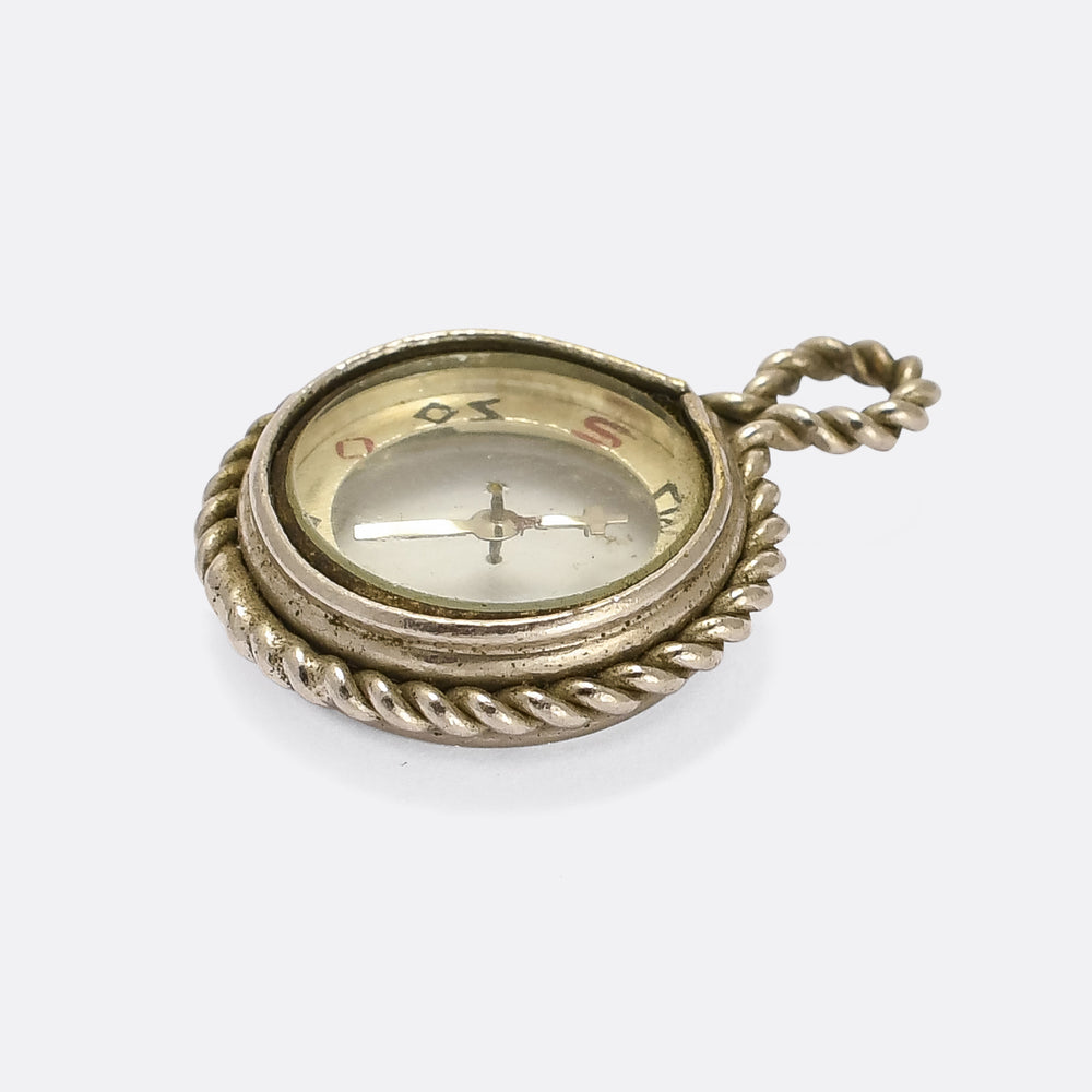 Victorian Miniature Compass Pendant