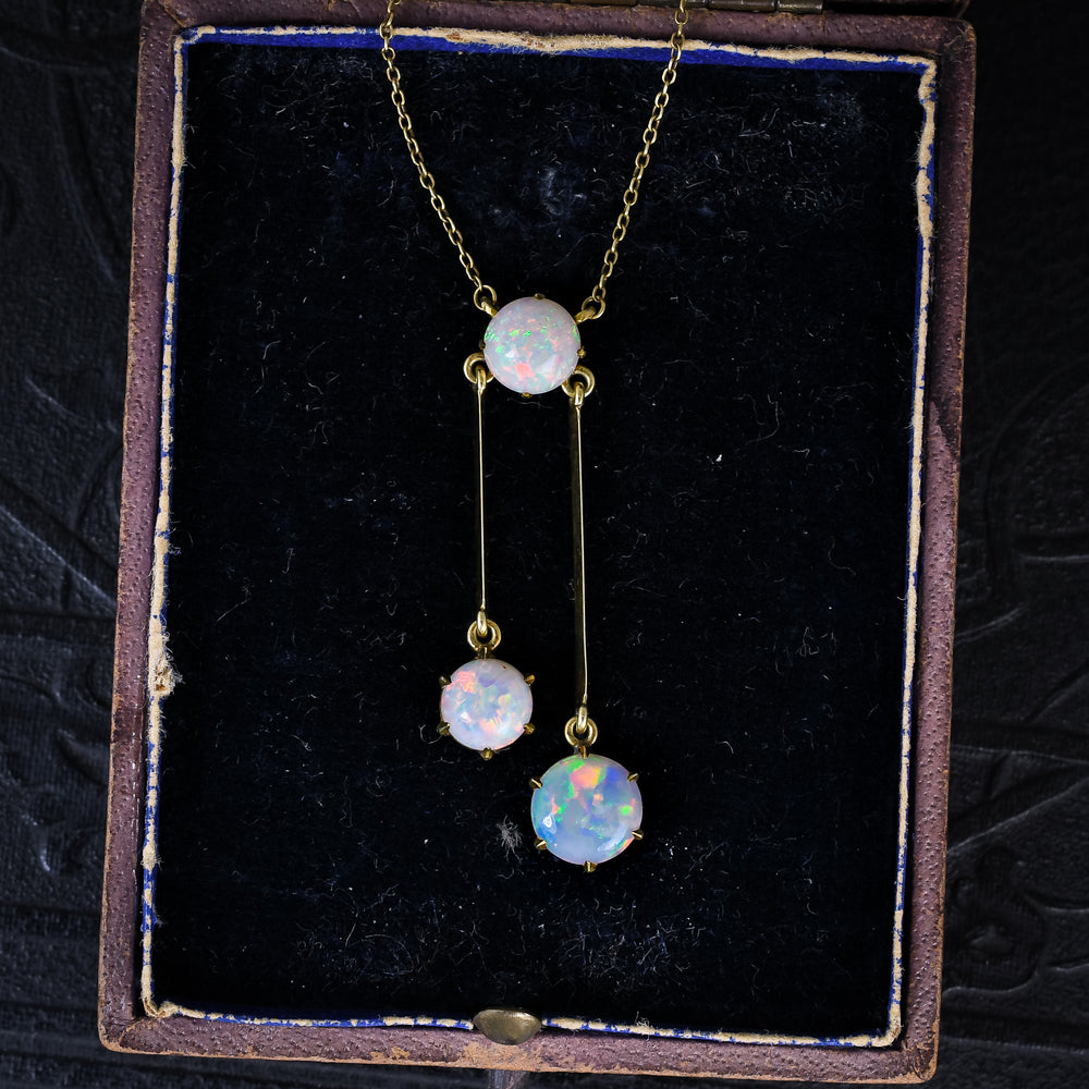 Victorian Opal Negligee Necklace