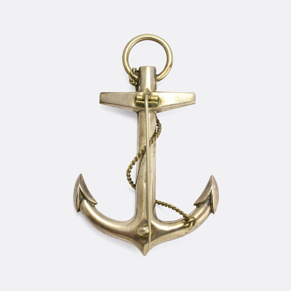 Victorian Oversized Anchor Brooch