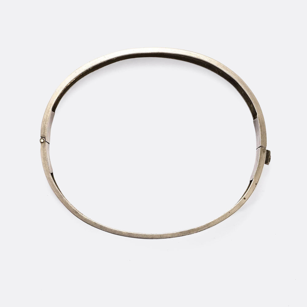 Victorian RICORDO Souvenir Silver Bangle