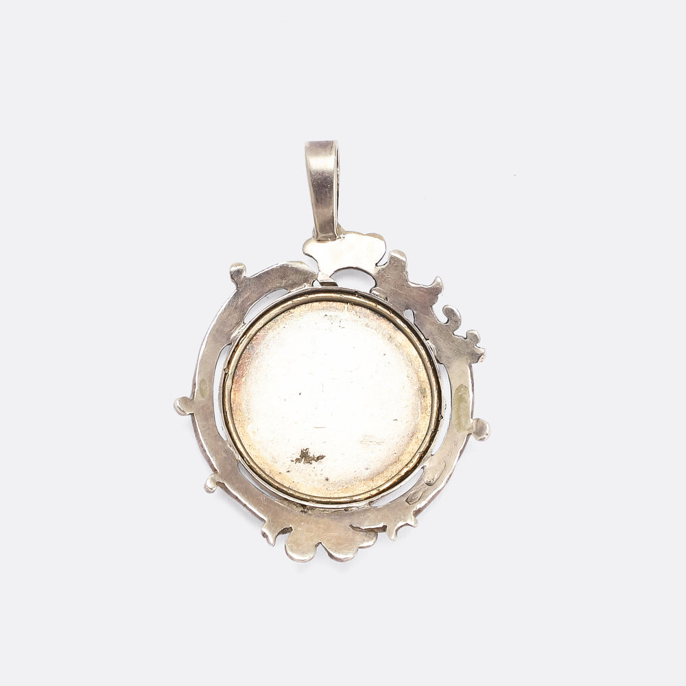 Victorian Rooster Love Token Pendant
