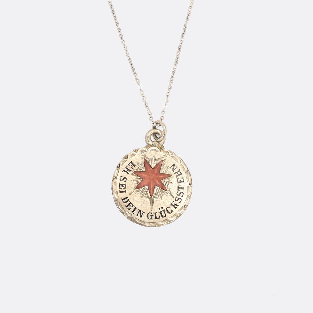 Victorian Silver Lucky Star Pendant