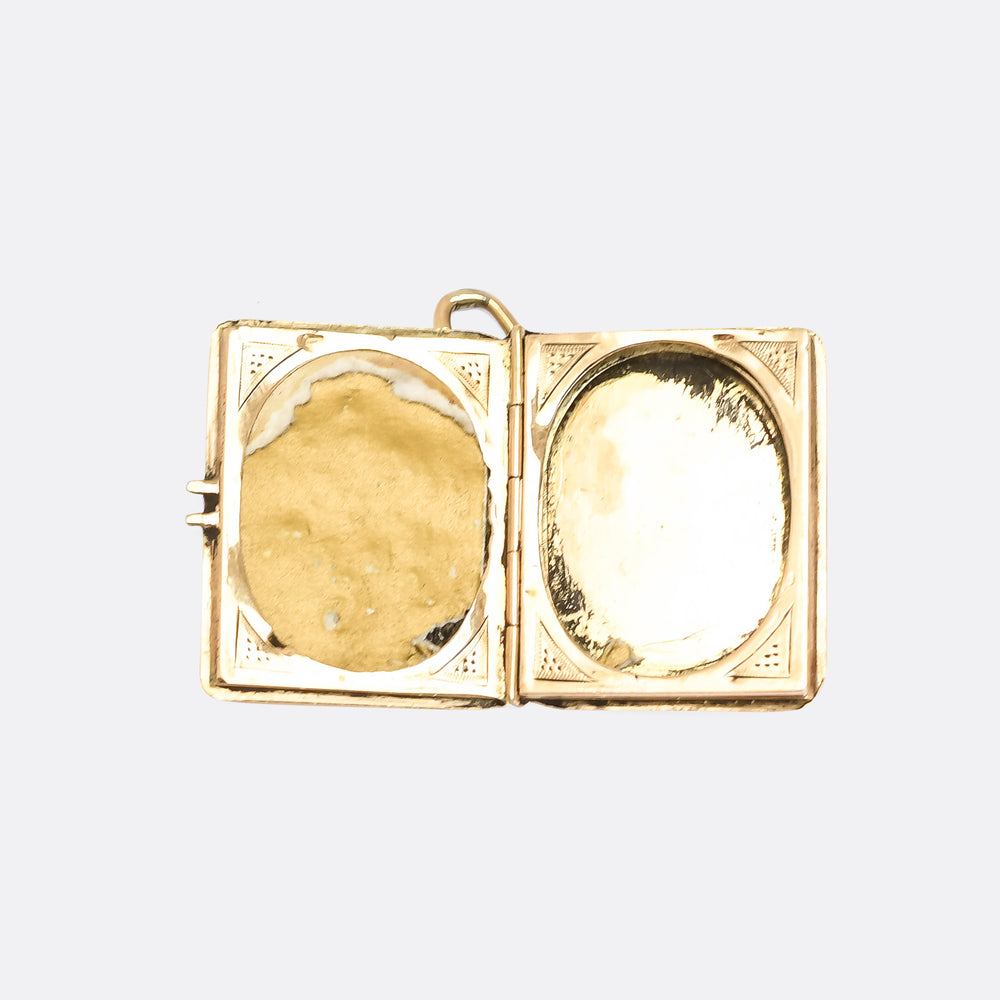 Victorian Souvenir Book Locket