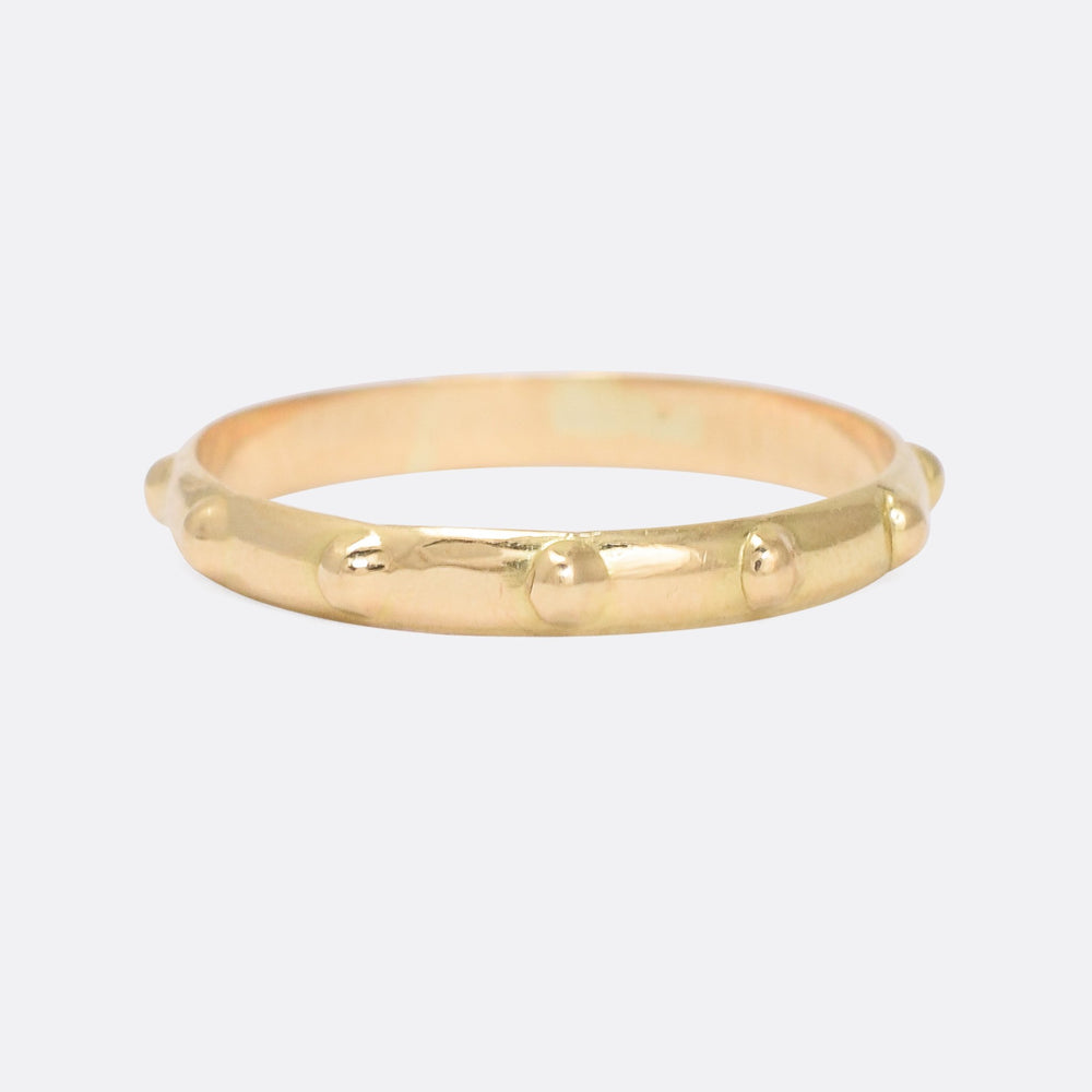 Victorian 18k Gold Rosary Ring