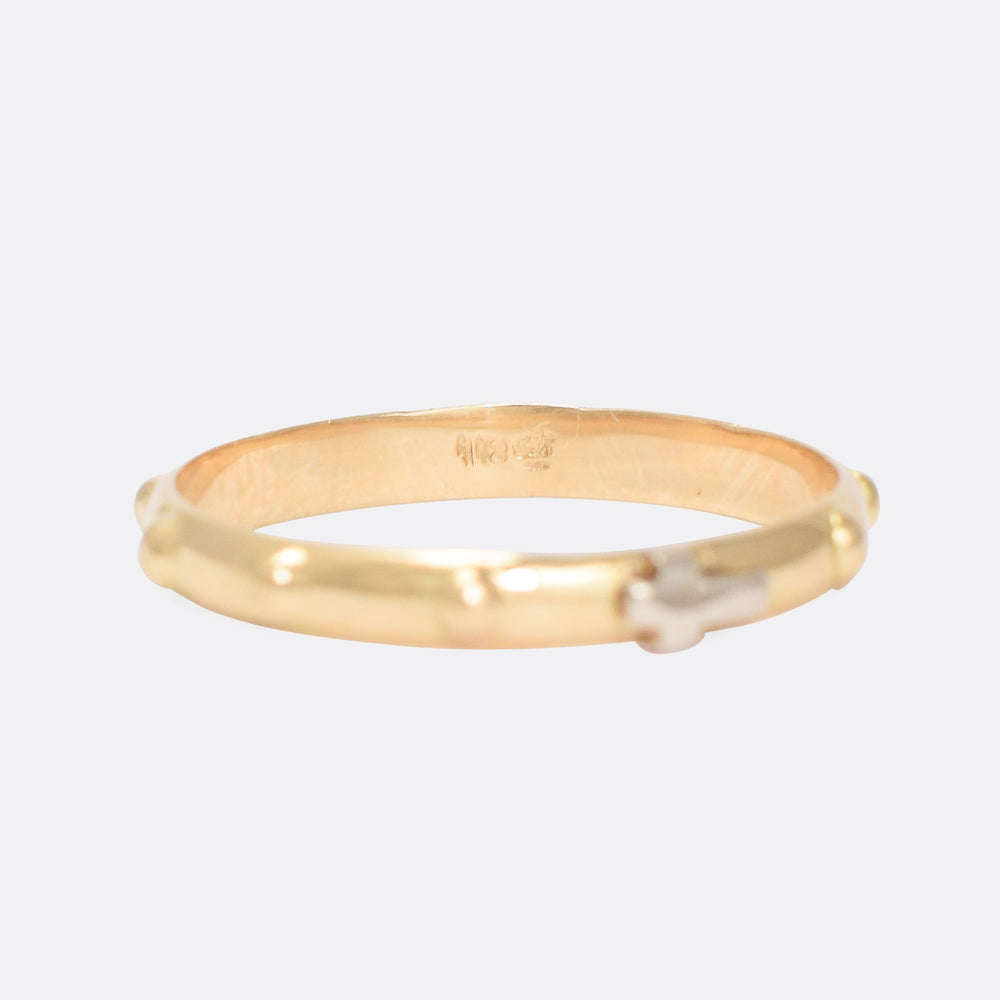 Victorian 18k Gold Rosary Ring