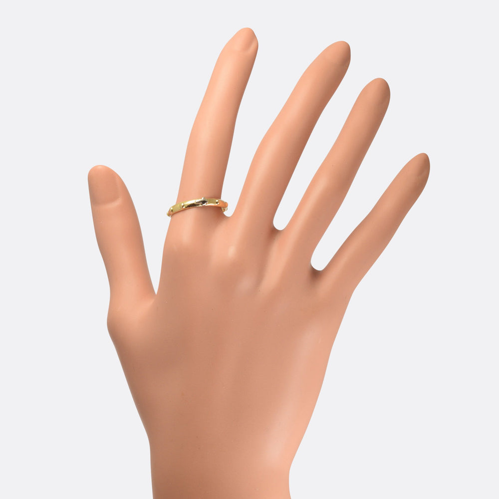 Victorian 18k Gold Rosary Ring